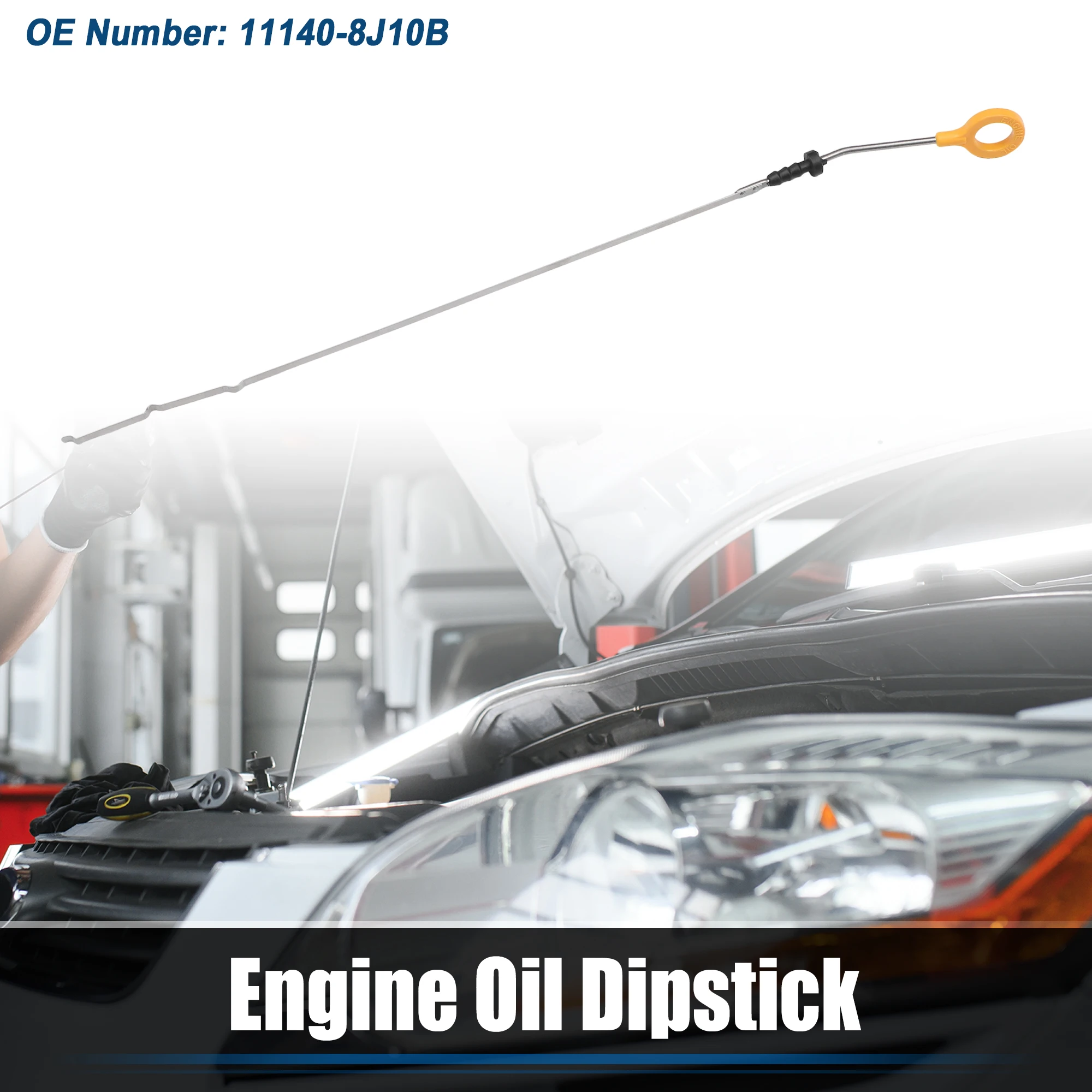 UXCELL Engine Oil Level Indicator Dipstick for Nissan Altima 2002-2006 Yellow