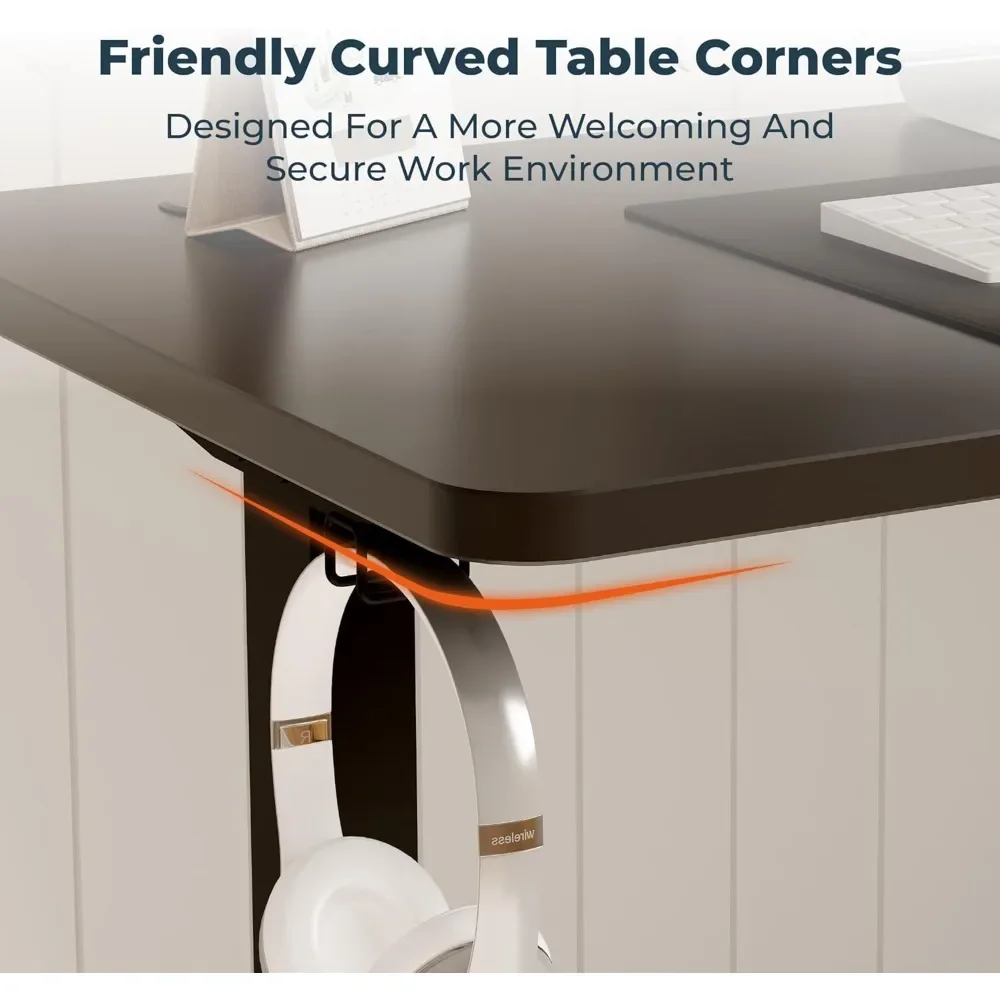 Adjustable Standing Desk, Large 79x31 Inches Standing Desk with Cable Management, Height Adjustable Home Office Computer Desk