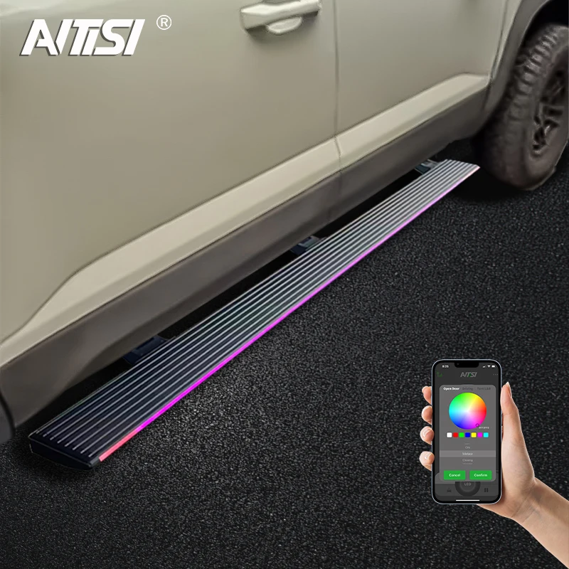 LAP Electric Step Pickup Truck Aluminum Retractable Automatic Power Side Step Running Boards For Shark 6 2025 2026