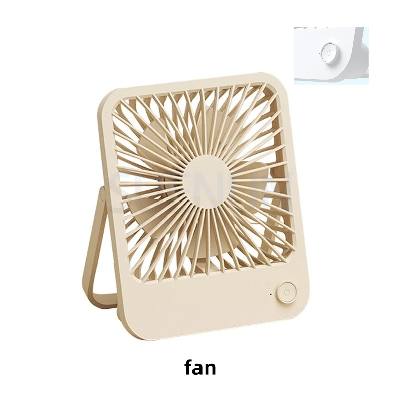 

Small Desk Fan Ultra Quiet Table Fan USB Rechargeable Strong Airflow Cooling Fan With 4 Speed Powerful Wind Offices Fan