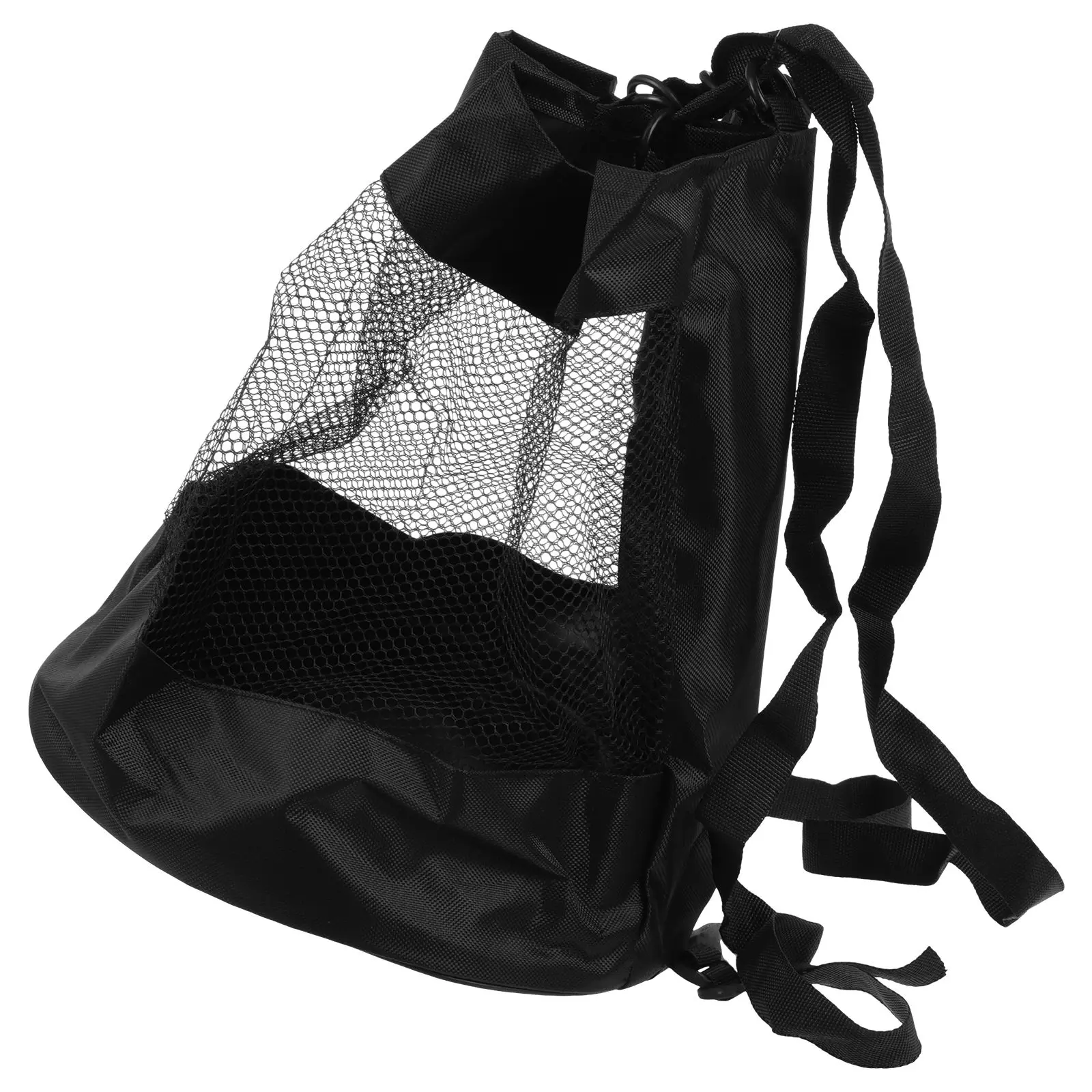 Contenitore per palline sportive Porta basket Borsa a rete in cotone e lino Robusto e durevole Portaoggetti portatile per pallavolo di calcio Sport di squadra