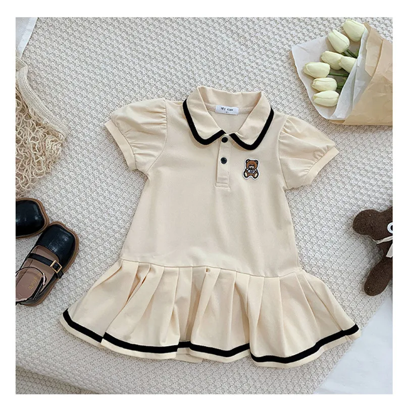 Family Matching Clothes Summer 2023 Mother Daughter Dresses Family Look Polo T-Shirts Mother Kids Tees Clothes Father Son Outfit