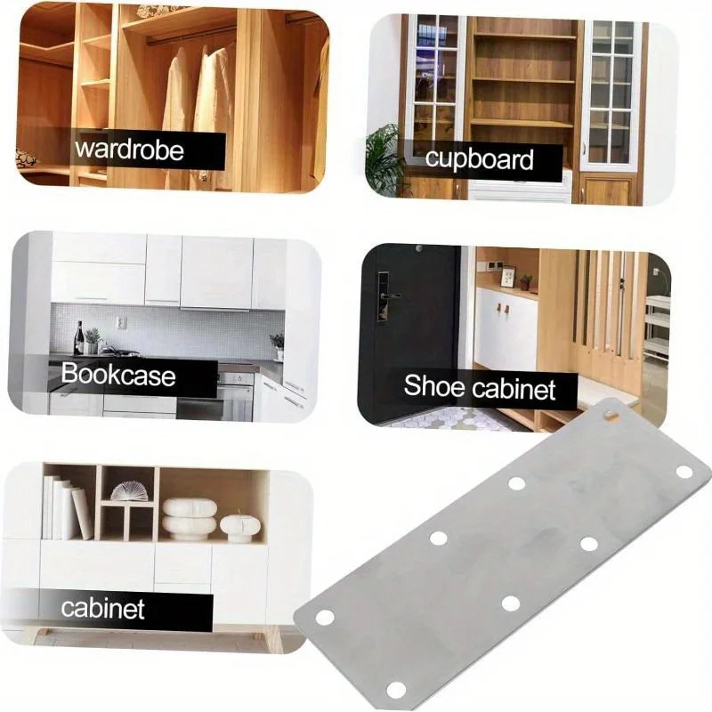 20pcs FLAT Mending แผ่นสแตนเลสแบนโลหะตรงรั้งซ่อมเข้าร่วม Fixing Bracket ไม้ Bracket CONNECTOR