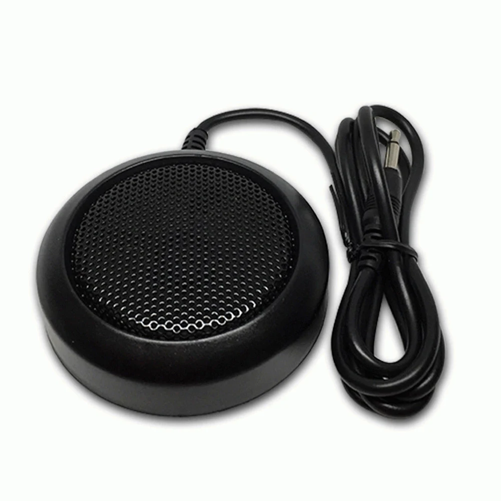 External 3.5mm Speaker for Car Audio 1Pc Black ABS Unit Designed for Easy Replacement of Damaged Radio Speakers