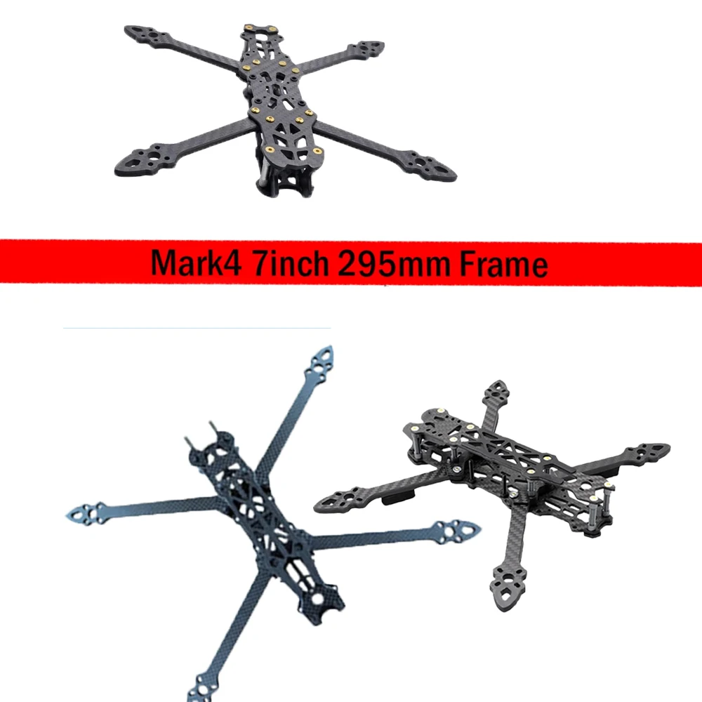 

Mark4 5inch Carbon Fiber Frame Kit Wheelbase 225mm Arm 5mmFPV Racing Drone Quadcopter Freestyle Frame For XL5 / APEX Frame