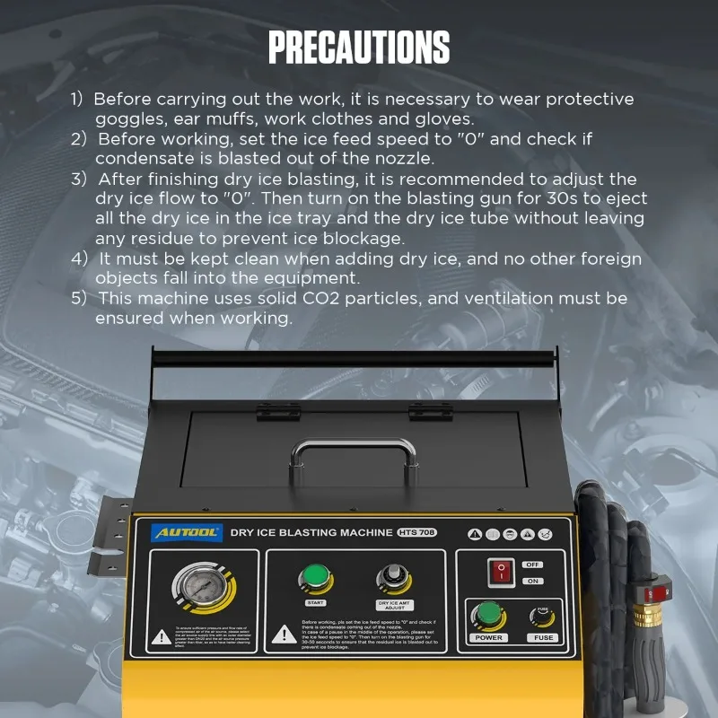 mesin pembersih es kering untuk mesin