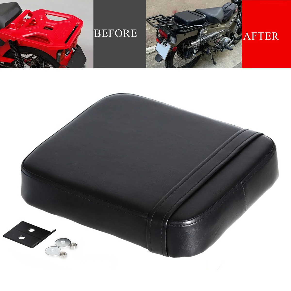 

PU Rear Passenger Cushion Saddle Seat Pad FOR HONDA CT125 TRAIL 125 Hunter Cab 2020 2021 2022 2023 2024