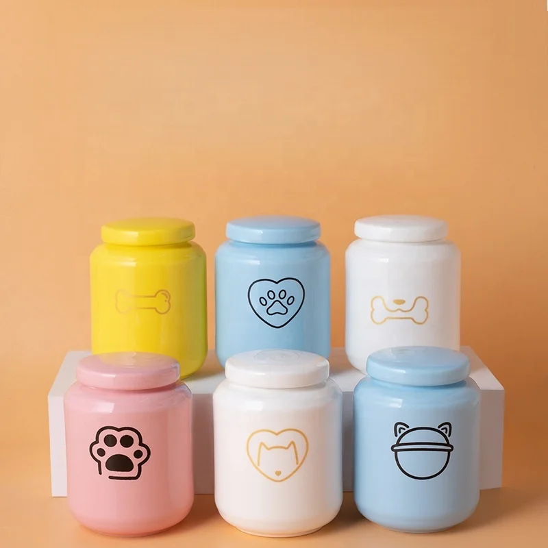 

Ceramic Pet Urn Cat Dog Pet Cremation Urn Hair Sealed Storage Passing Cremation Container