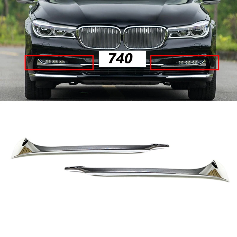 Front Bumper Foglight Grille Impact Upper/ Lower Trim for BMW 7 G11 G12 730i 740i 750i 760li 2016-2018