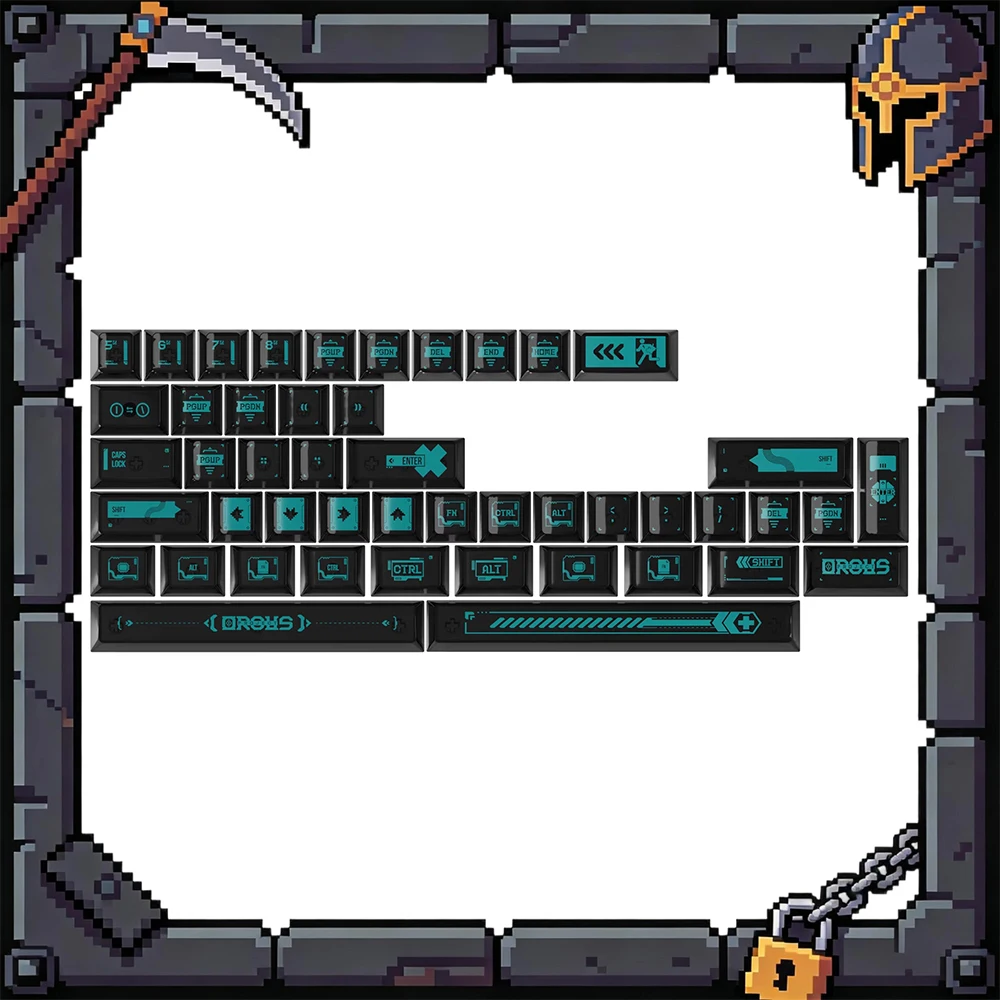PIIFOX KC-WSX PC Keycaps Thermal Sublimation Personality Keyboard Keycaps PBT Factory For Customized PC Accessories Gifts