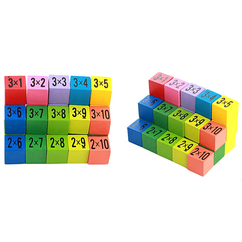 Giocattoli educativi per l'apprendimento 99 Tabella di moltiplicazione Matematica Aritmetica Sussidi didattici Giocattoli in legno prescolari per bambini