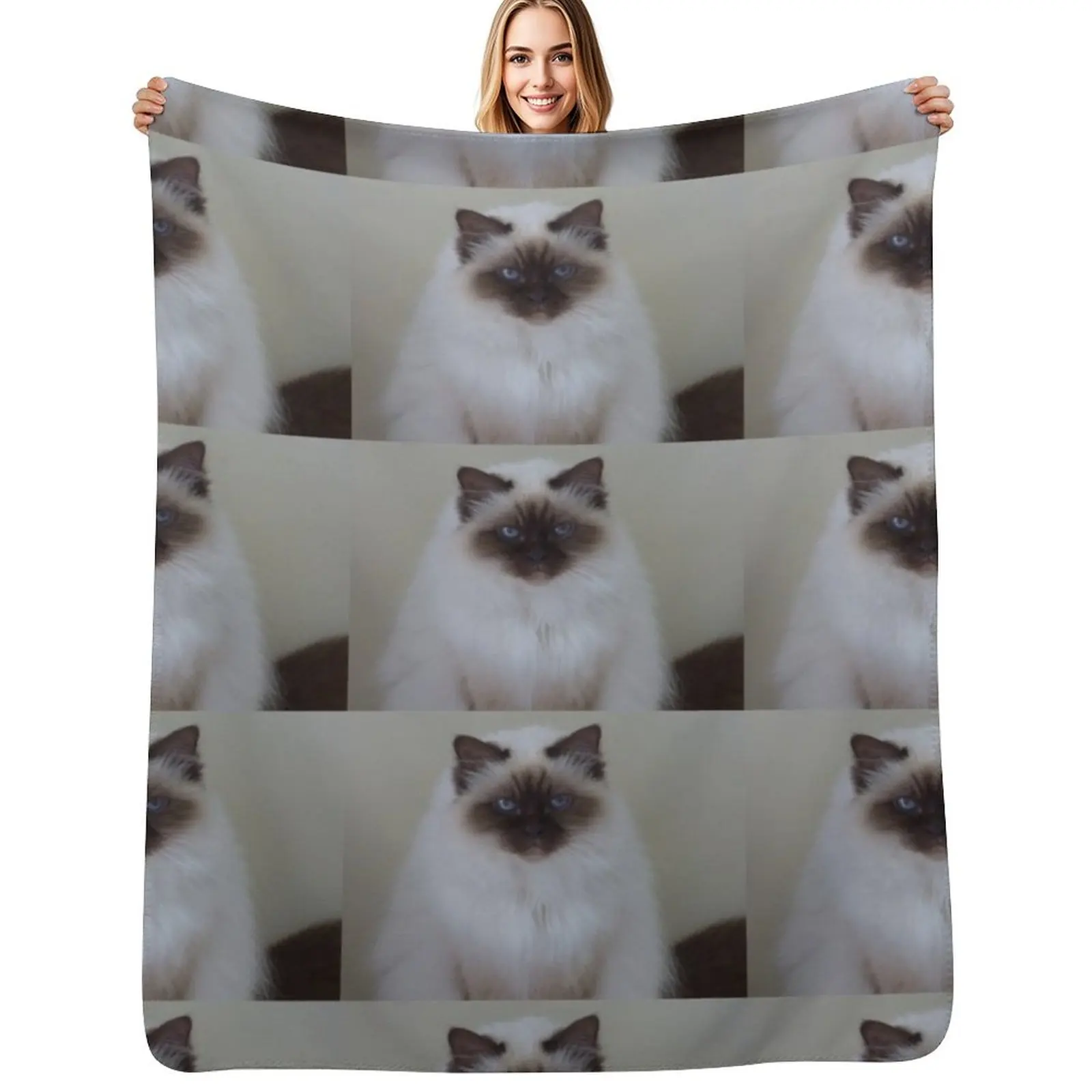 Baby Blue Eyes Throw Blanket Sofas Single Kid'S Camping Travel christmas gifts Blankets