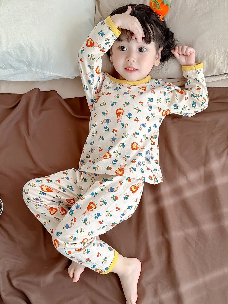 anseola-primavera-2026-pijamas-de-aodon-fino-de-manga-larga-para-ninos-y-ninas-ropa-de-dormir-comoda-para-el-ar-y-aire