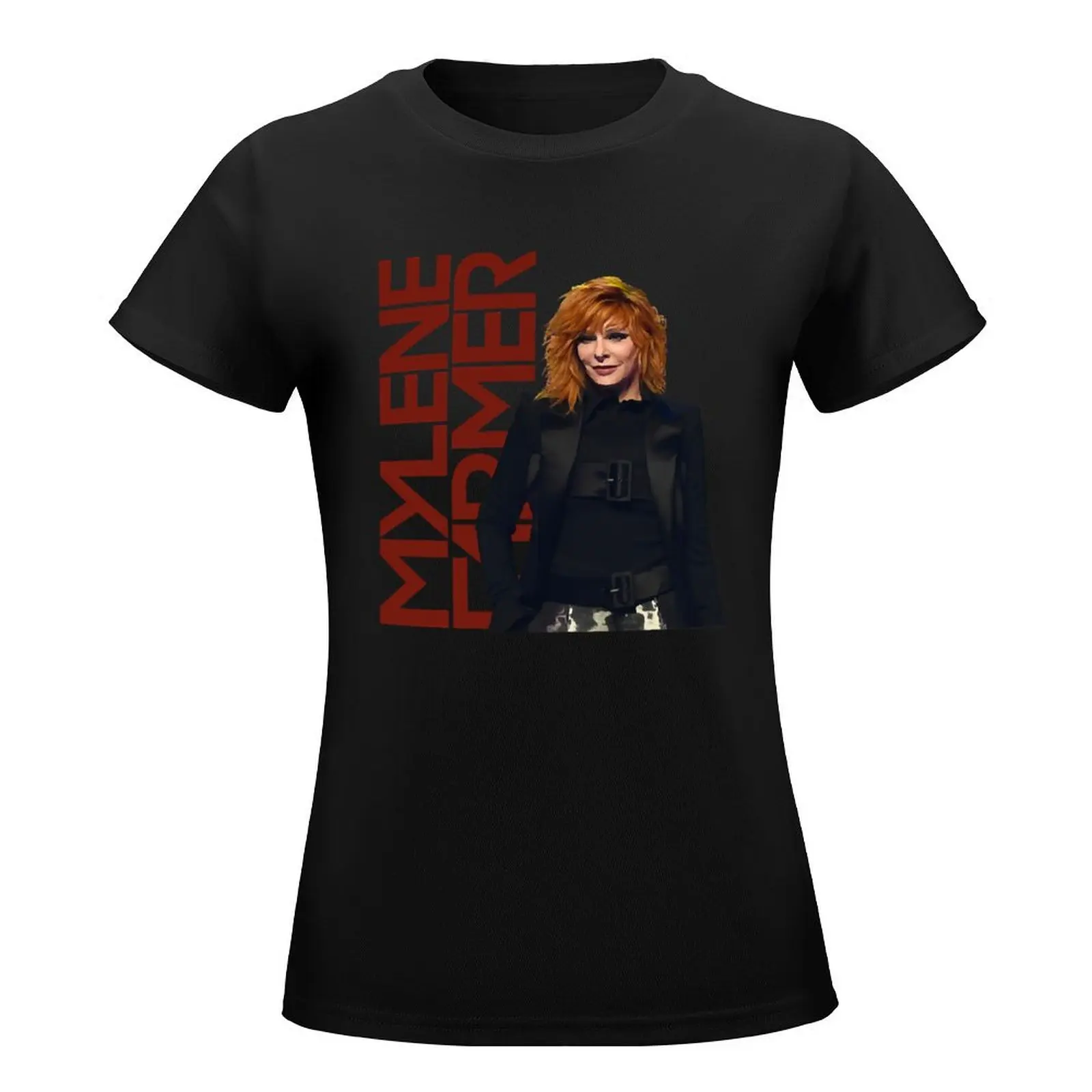 Mylene farmer T-Shirt korean fashion kawaii clothes t shirts for Women