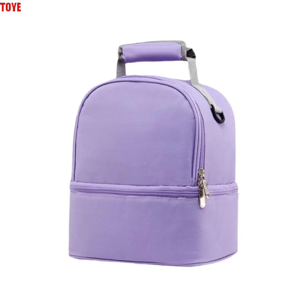 

Nylon Insulation Mommy Backpack Milk Preservation Double Layer Baby Diaper Bag Large Capacity Multifunctional Mommy Shoulder Bag
