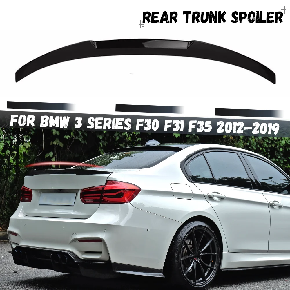 

For BMW 3 Series F30 F31 F35 2012-2019 335i 328i 330i 340i Rear Bumper Spoiler Lip Roof Trunk Wing Tail Top Wing Rear Wing
