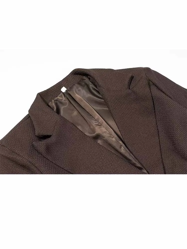 

HH New Woman Fashion Versatile Long Sleeves Lapel Tighten Waist Blazer Coat Female High Street Elegant Casual Commuting Jacket