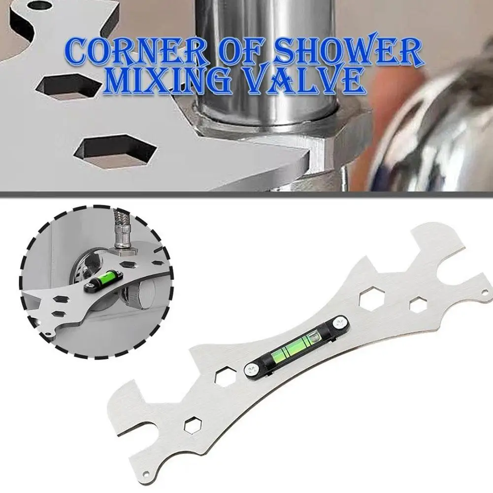 Multifunctional Wrench Bend Angle Leveling Wrench Shower Faucet Universal Repair Wrench Bathroom Installation And Maintenance