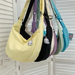 Japanese Harajuku Cute Canvas Casual teenage school bag Aesthetic Sweet messenger bag Large Capacity new y2k Women Shoulder Bag