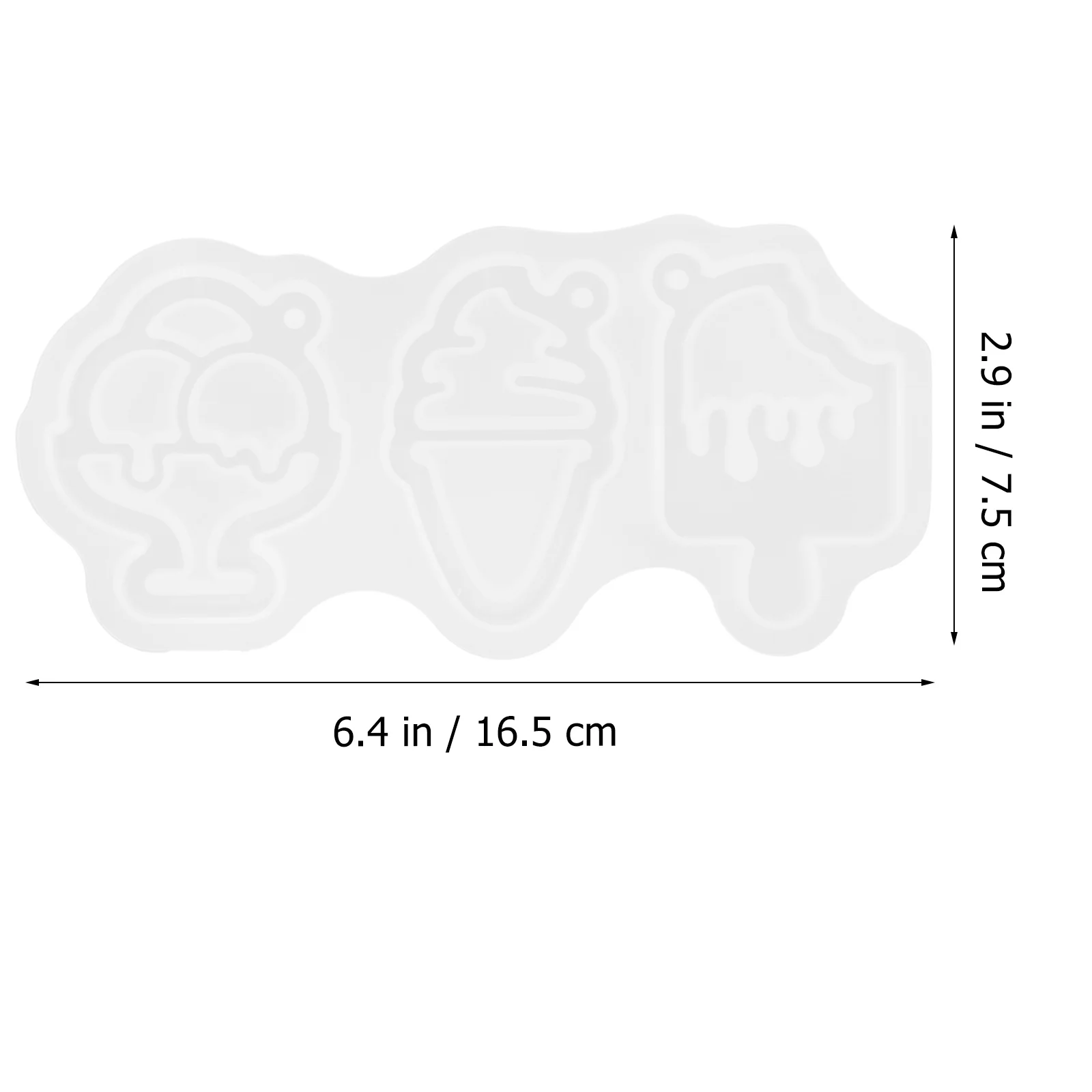 

2Pcs Flowing Sand Mold Silicone Keychain Molds for DIY Resin Pendant Making Craft Kit Portable Lightweight Reusable Epoxy Molds