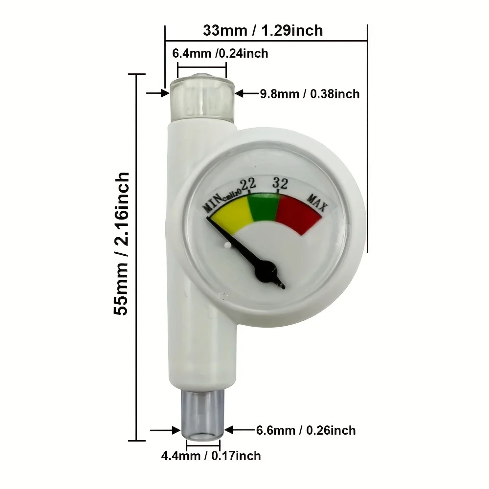 Pet Anesthesia Intubation Fittings with Special Airbag Pressure Gauge for Pressure Detection