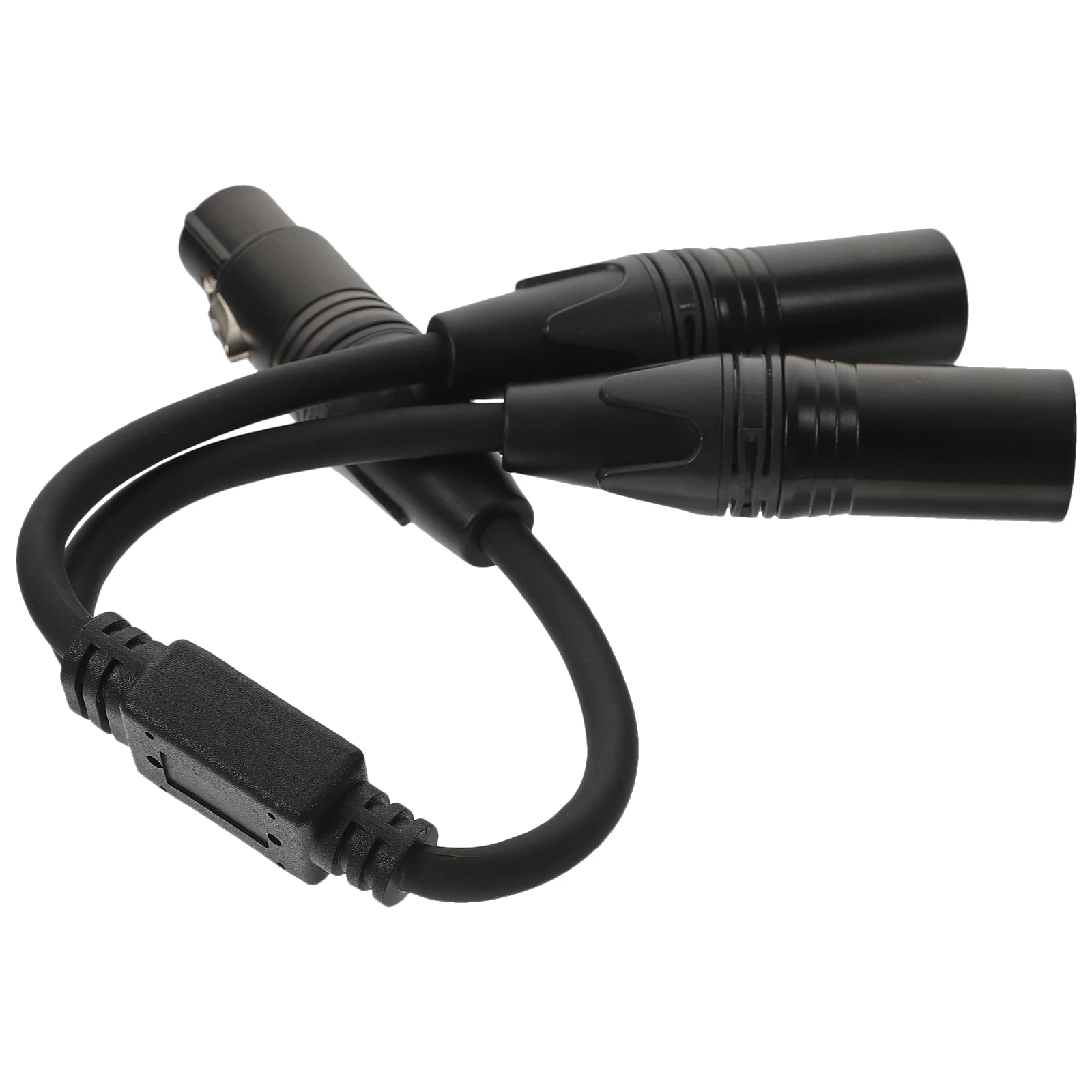

Splitter Female To 2 Male Microphone Splitter Cord High-Fidelity 3 Pin Connector Double Shielded Low Noise Compatible For Live