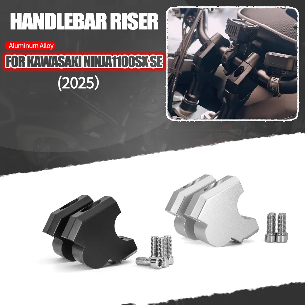 NT 1100 Lift Height 35mm Handlebar For Honda NT1100 1100 NT 2025 Motorcycle With Offset Handlebar Riser Clamp Extension Adapter