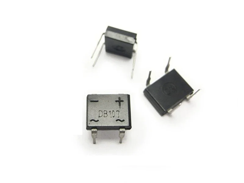 10PCS/lot IC DB107 DIP4 diode bridge retifica 1A 1000V Single Phases Diode Rectifier Bridge electronica componentes