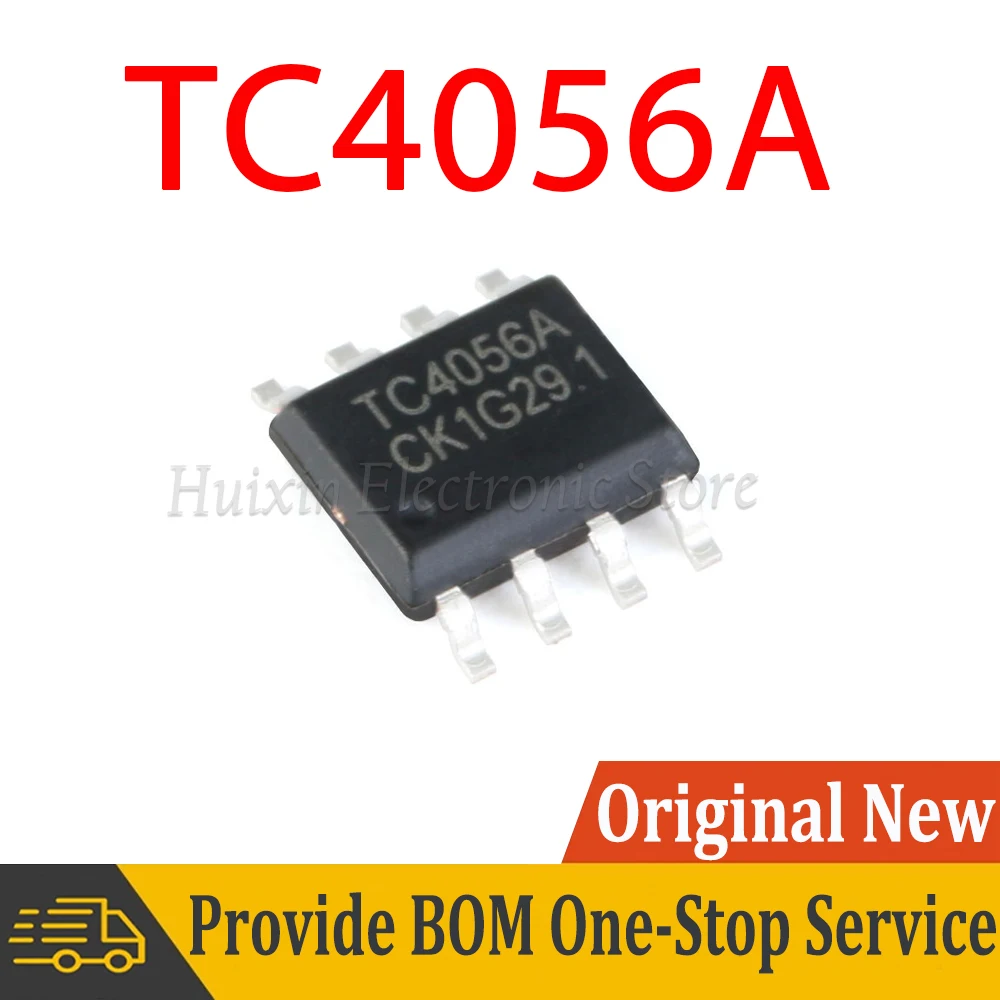 

10pcs TC4056A TC4056 SOP-8 1A Lithium Battery Charging SMD New and Original IC Chipset