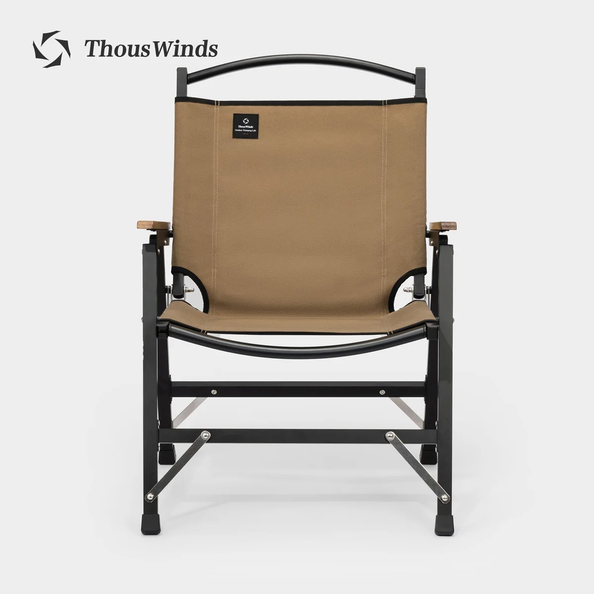 Thous Winds Aluminum Alloy Foldable Camping Chair Lightweight Outdoor Kermit Chair Picnic Camping Supplies