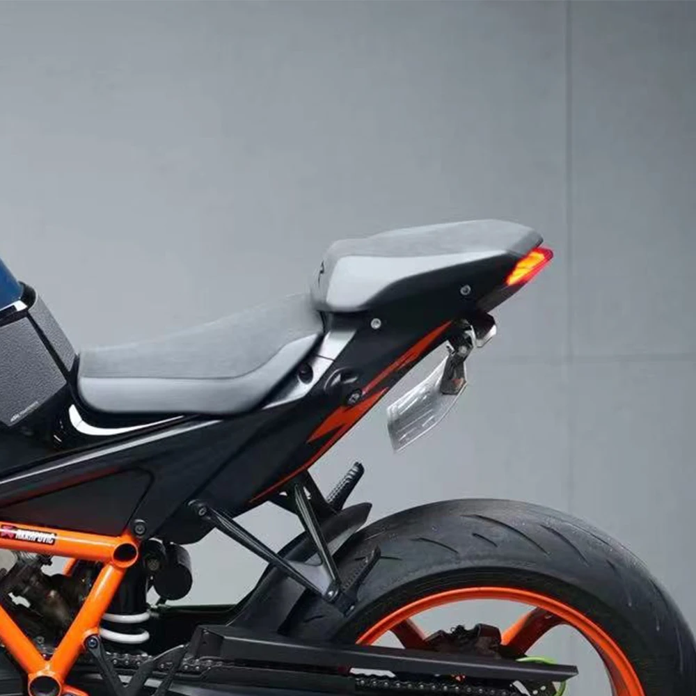 

For Super DK1290 2020-2025 license plate Super DK1290 With turn signal LED light Foldable license plate holder