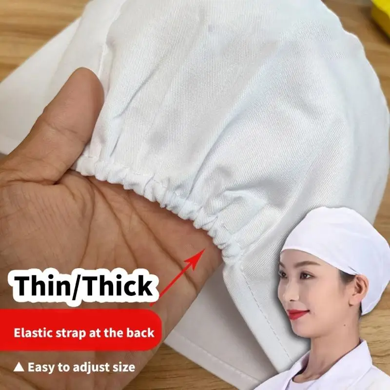 31BF Adjustable Cotton Skull Cap Lightweight Design Comfortable Hat for Food Industry