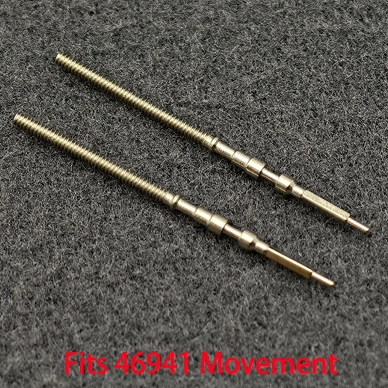 2/4PCS 46941 Stainless Steel Crown Movement Crown Stem Fits 46941 46943 Automatic Mechanical Movement Stem Watch Repair Part