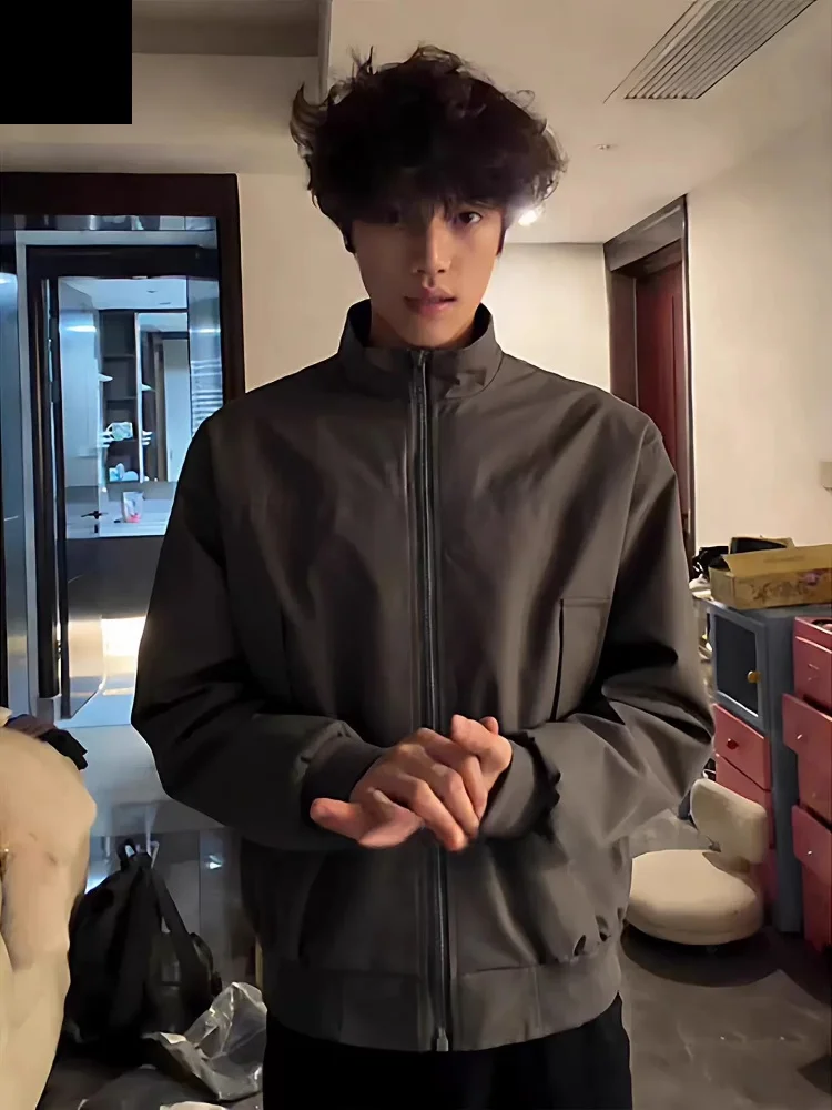 

Мужская рабочая куртка-пилот в американском стиле, демисезонная, с воротником-стойкой, ветрозащитная, дышащая, легкая