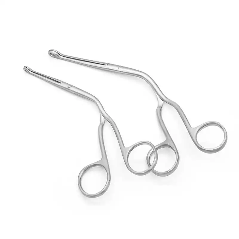 Laryngological surgical instruments for the removal of fish bones and bones throat forceps throat foreign body forceps