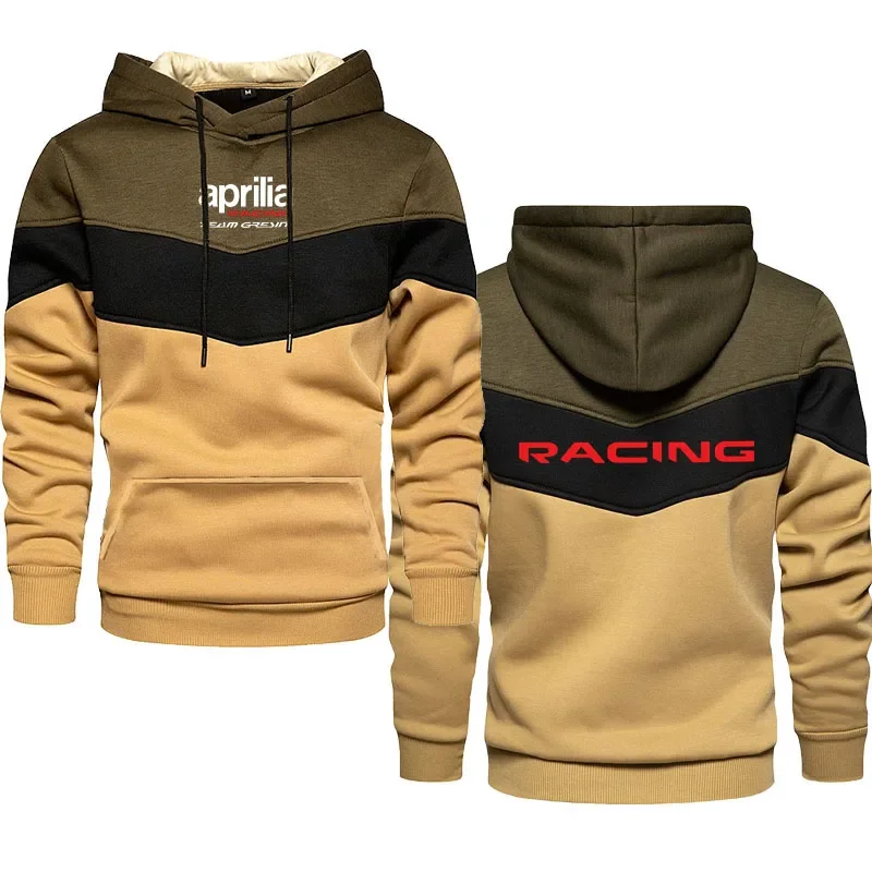 

2023 Hot trend Men's hoodie sweatshirt Aprilia Racing RSV4 logo print Men's Hoodies High Quality Harajuku Men's Pullover Tops