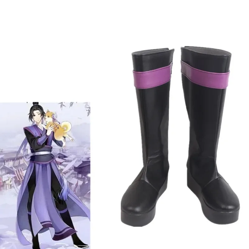 

2025 11 Anime MO DAO ZU SHI Wei Wuxian Lan Wangji Boots Jiang Cheng Cosplay Shoes Halloween Costumes for Unisex Boys Girls