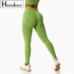 Elastyczność ćwiczenia bezszwowe legginsy jogi siłownia wysokiej talii sporty treningowe legginsy damskie Fitness Running Tight Hip Lift Pants