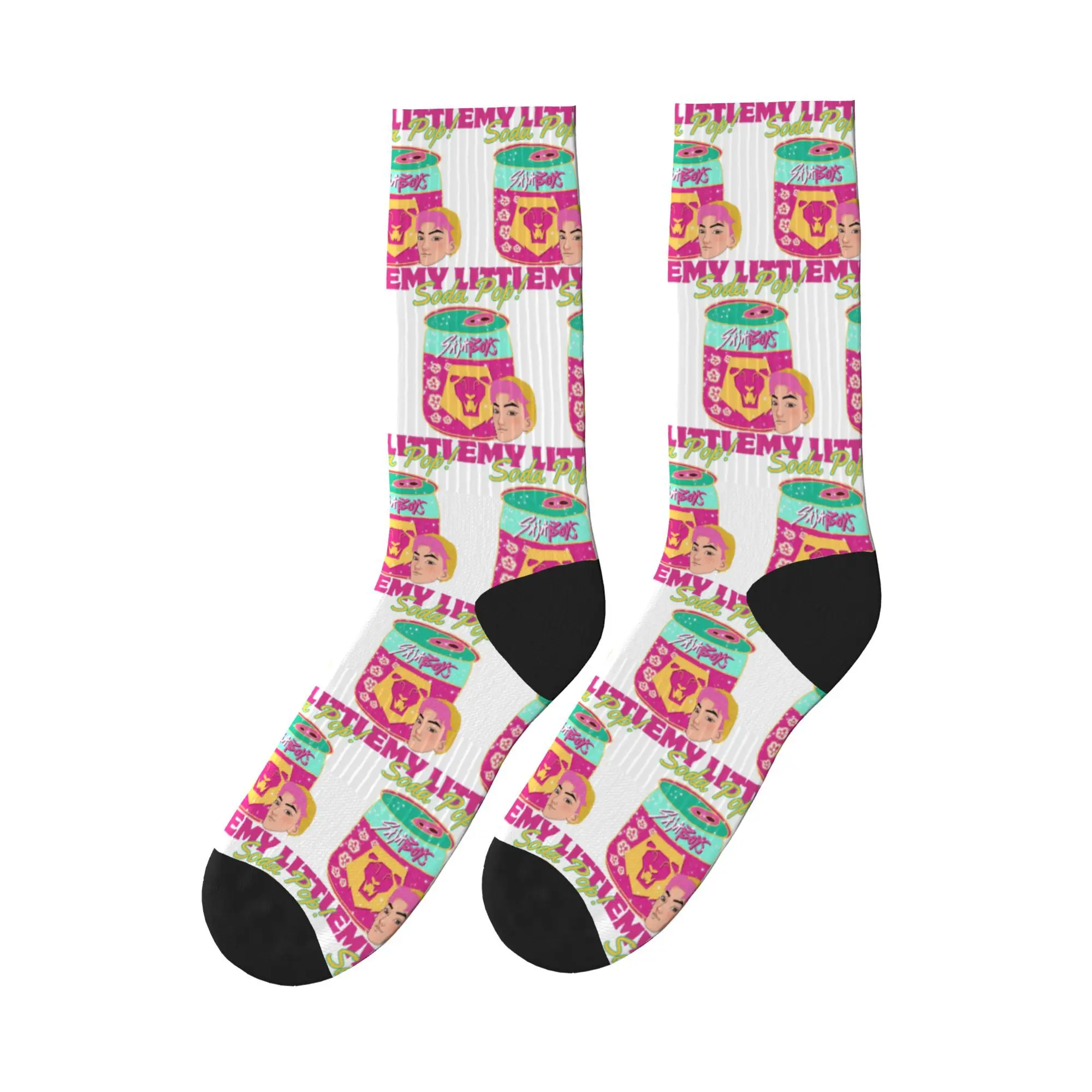 

Abby Saja Boys Kpop Demon Hunters носки противоскользящие чулки мужские удобные носки для скейтборда зимние носки с рисунком в стиле ретро