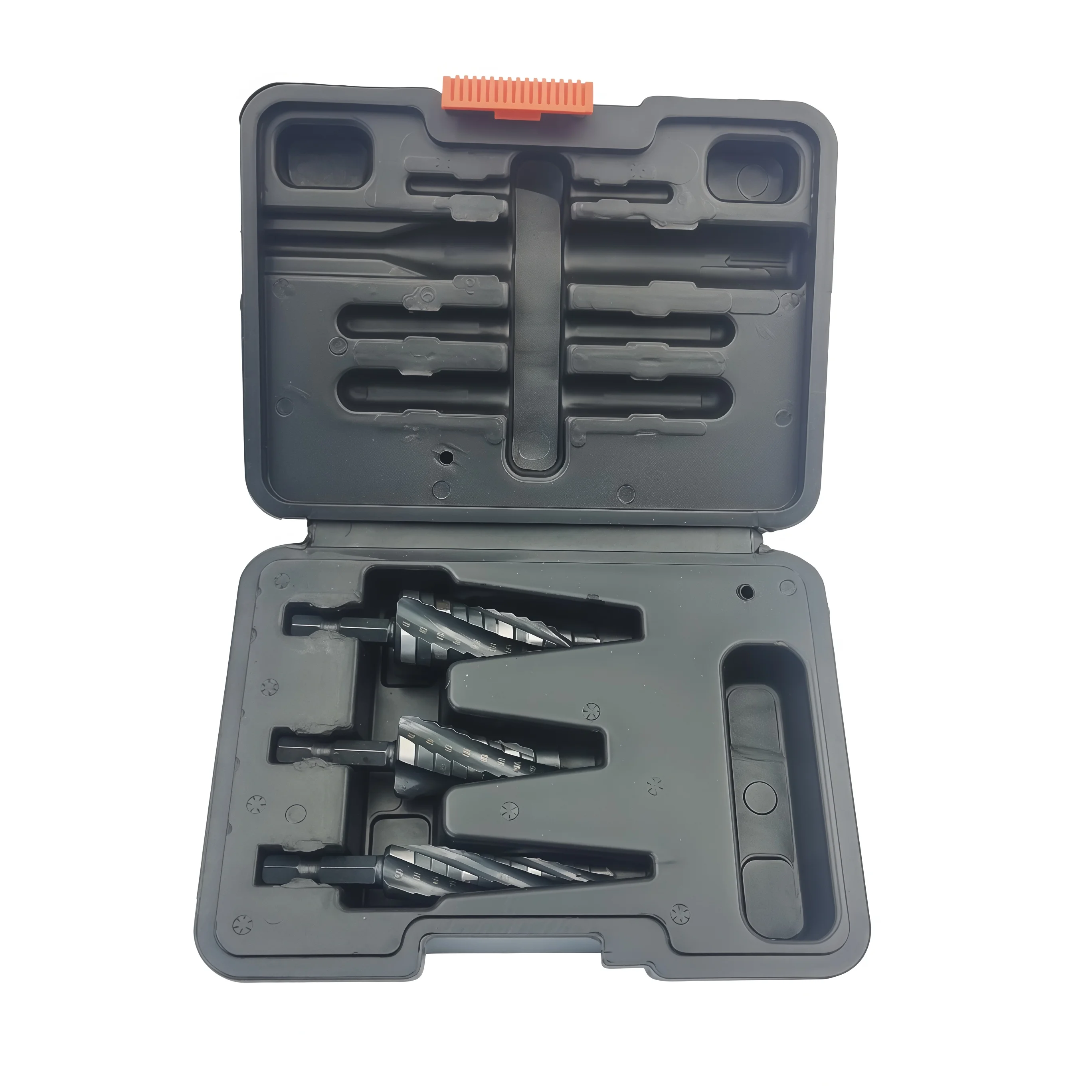 

Spiral Flute M35 Cobalt Step Drill Bit Set 3 Sizes Hex Shank Unibit Drilling Tools for Steel Aluminum Copper Plastic