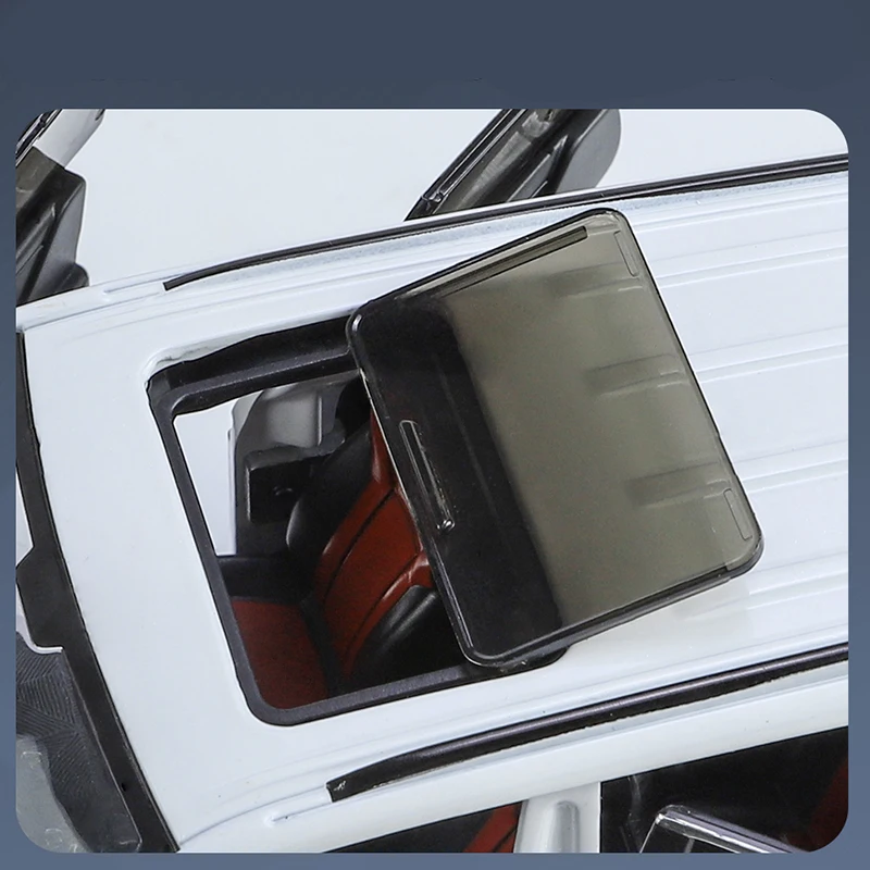 1:24 스케일 Lx600 합금 자동차 모델 사운드 라이트 보이 당겨 오프로드 차량 장식 금속 아이 생일 선물 컬렉션 One P