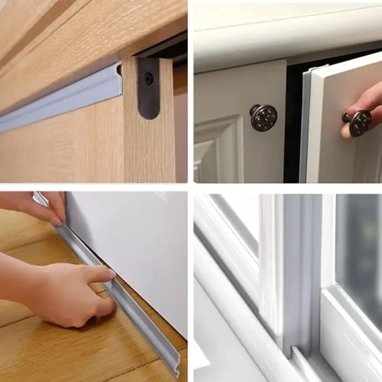 Sliding Type Window Sealing Strip Door and Window Seam Windproof Sound Insulation Self-adhesive Sealing Strip Warm Blocking Wind