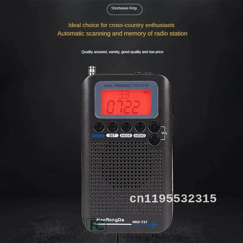 New Portable Aviation Band Radio Off-Road Hobby Vhf Channel Receiving Multi-Function Full Band Radio Manufacturers