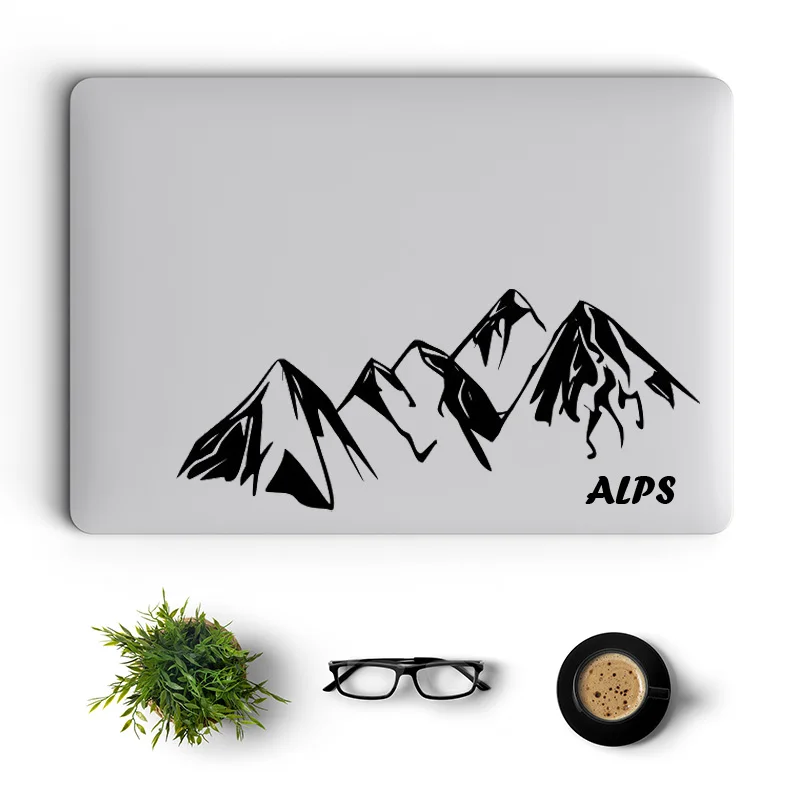 Alps Snow Mountain Vinyl Laptop Sticker for Macbook 13 Pro 14 Air Retina 15