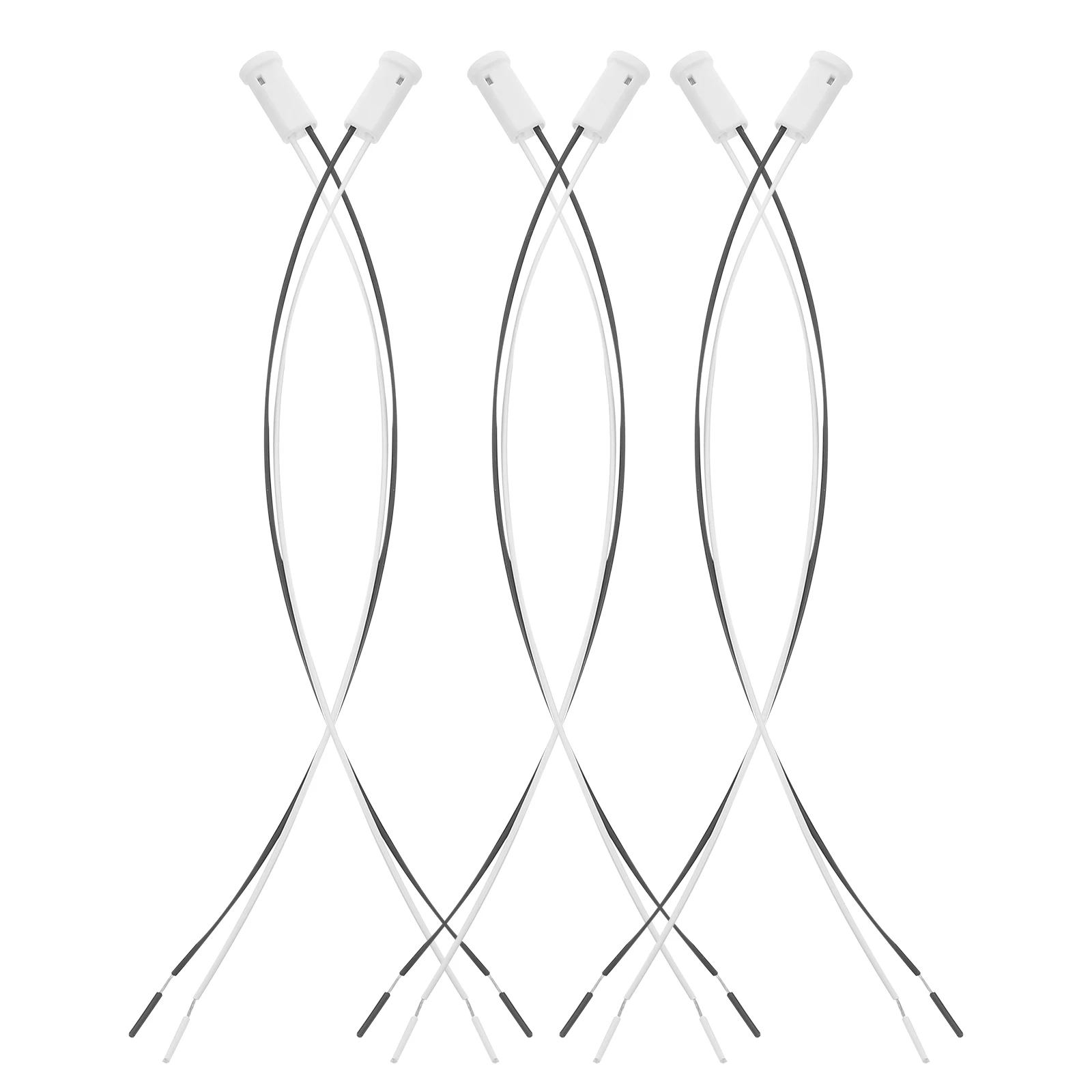 

6 Pcs Lamp Holder Wiring Adapter Socket Suite Bulb Light Base for Bulbs Holders Pvc with Plug