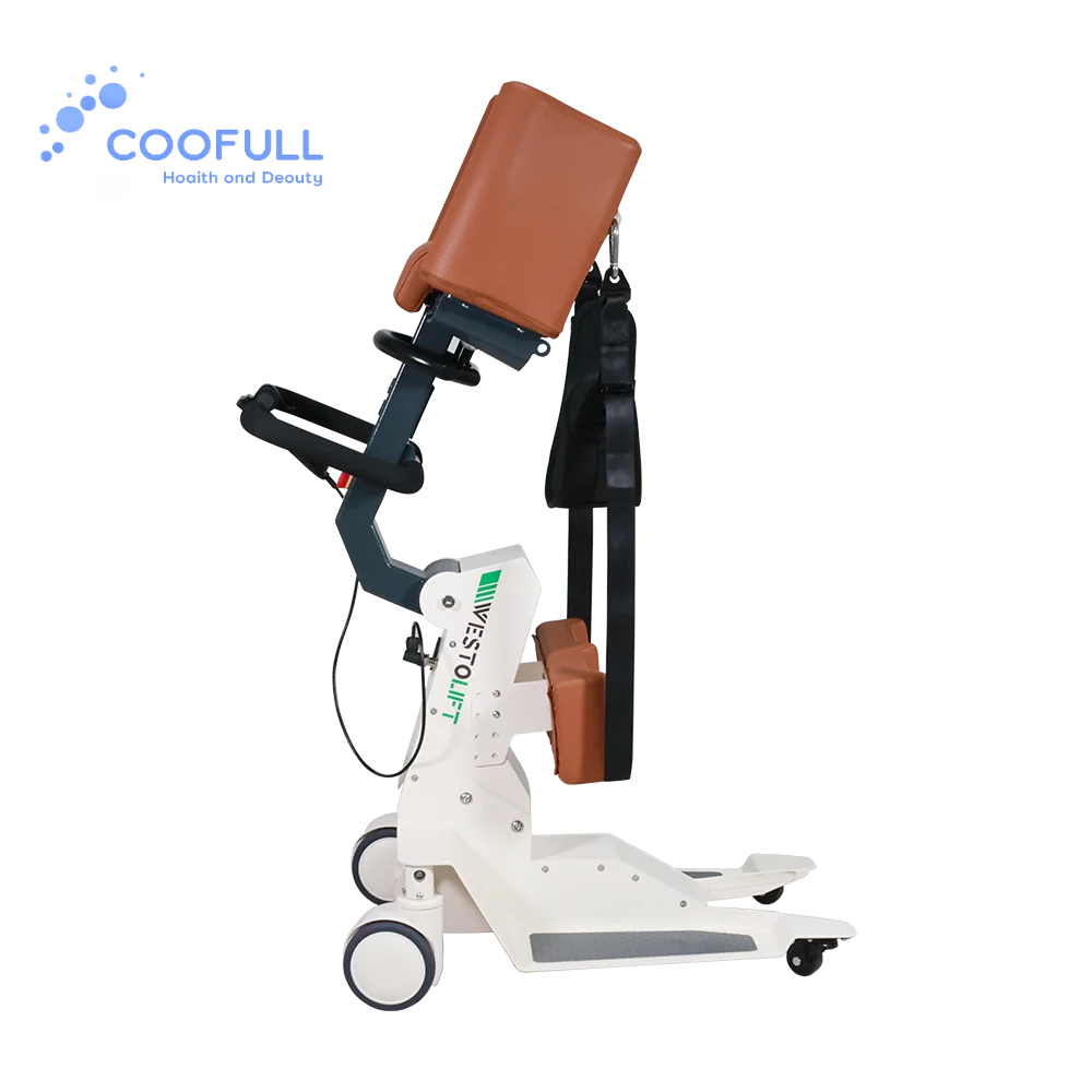 Coolfull 100kg Heavy Duty Electric Patient Lift - Aluminum Foldable Nursing Hoist for Home & Hospital