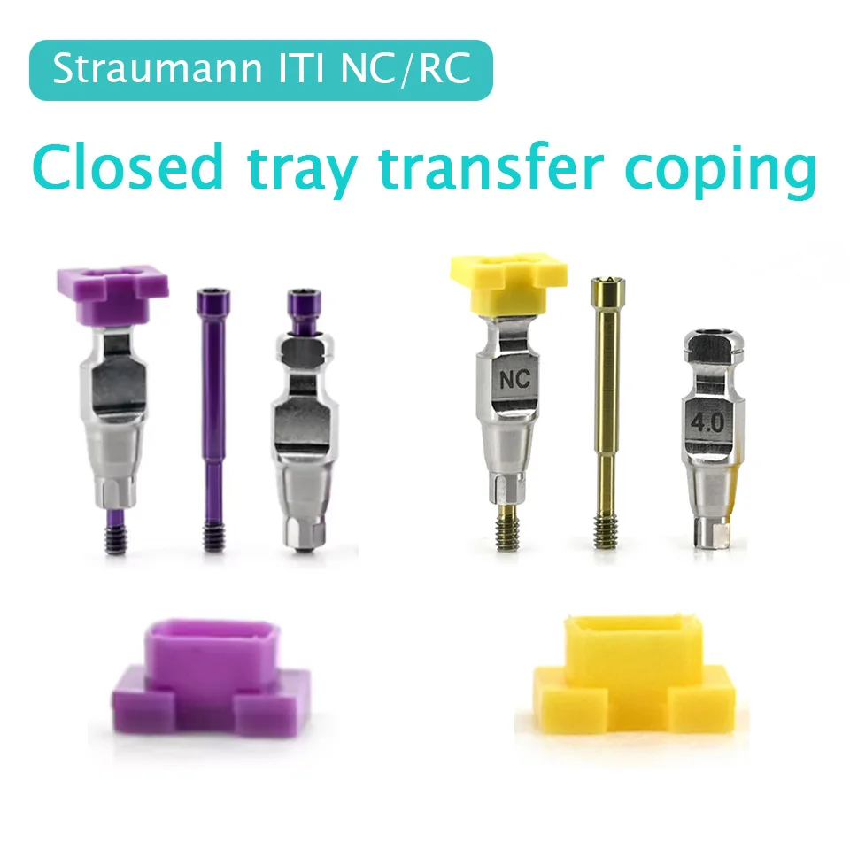10Pcs Dental Closed Tray Transfer Coping Impression Fit ITI Straumann System Implant Restorative Titanium CNC Lab Supply Tools