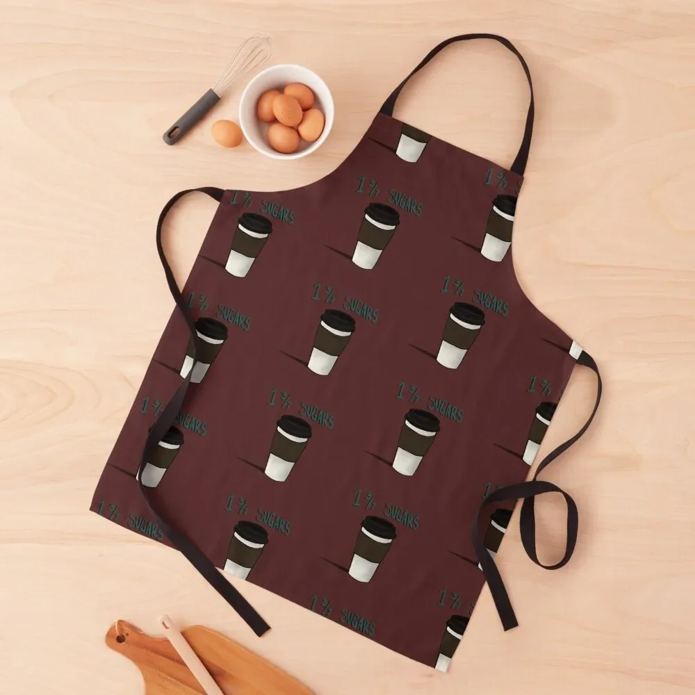 1 3/7 sugars please and thank you Apron For Kitchen Kitchen Things And For Home Apron