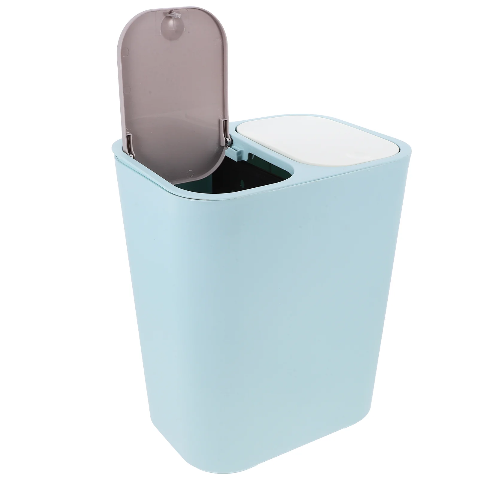 

Garbage Can Recycle Dustbin Two Compartment Trash Waste Paper Basket Recycling Trashcan Children's Room