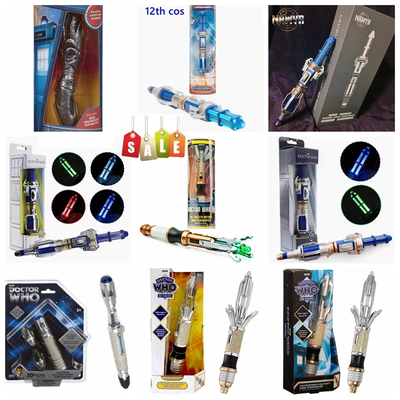 Новое поступление, 9 стилей, реквизит для фильмов, игрушечные фигурки, отвертка доктора 10, 12, 13, 14, модель, ручка Соника, световые звуки, игрушки, подарки Новое поступление, 9 стилей, реквизит для фильмов, игрушечные фигурки, отвертка доктора 10, 12, 13, 14, модель, ручка Соника, световые звуки, игрушки, подарки
